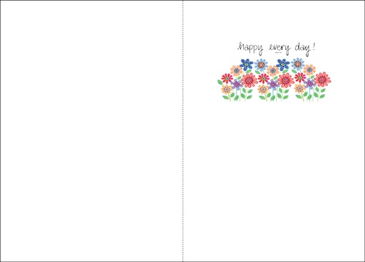 B5112 - Birthday - Bright Flowers extra