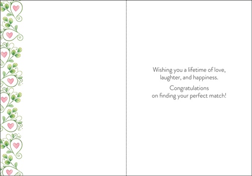 W407 - Two Peas Wedding Card extra