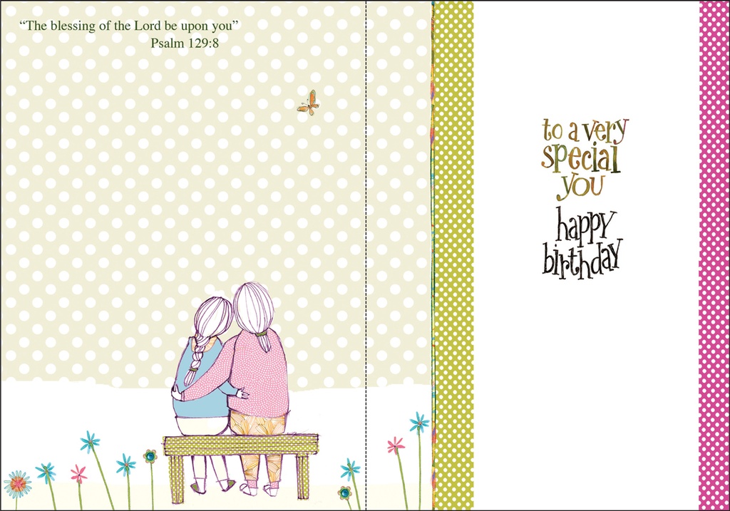 BR135C - Birthday to Daughter with Scripture verse extra