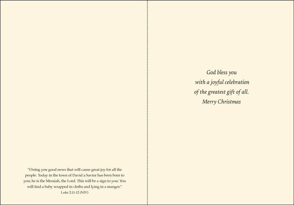 C3718C - Christmas cards with Scripture extra