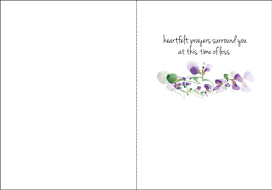 Delicate floral Sympathy Card-SF205