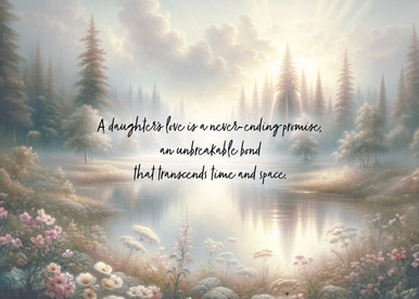 S244672 - Daughter's Eternal Love Sympathy Card - Timeless Bond