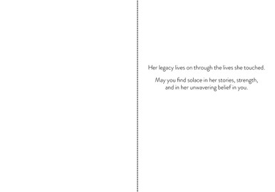 S244674 - Grandmother Sympathy Card - Warmth, Wisdom, Love