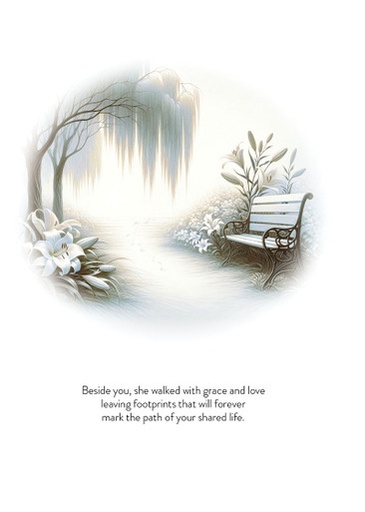 S244677 - Graceful Path Sympathy Card - Lasting Memories