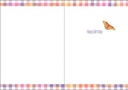 Butterflies Flower Birthday Card