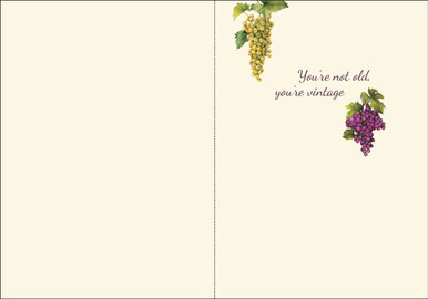 Grapes Birthday Card