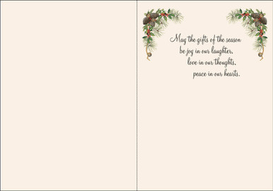 Laughter Love and Peace Merry Christmas,  Box of Cards