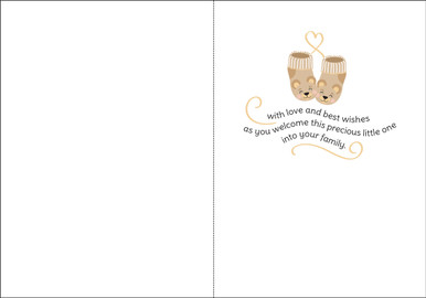 Baby Booties Congrats Card