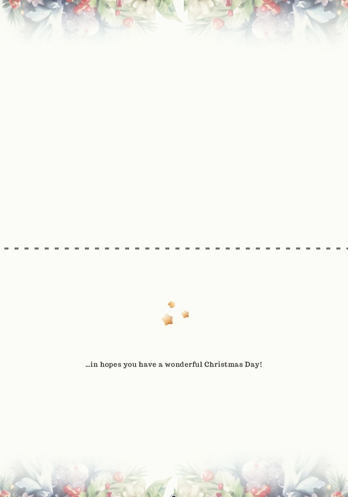 C785 - Joyful Wishes Gingerbread Christmas Card¬†¬† extra