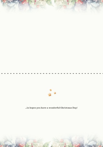 C785 - Joyful Wishes Gingerbread Christmas Card¬†¬† extra