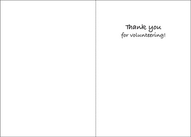 Puzzle Volunteer Thank You Card-TE303V