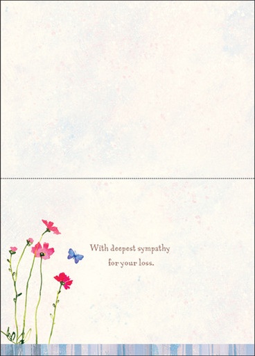 Die Cut Floral Sympathy