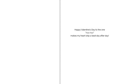 V7844687 - Whimsical Owl Valentine's Day Card with Hearts