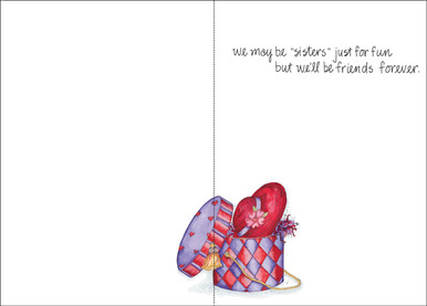 Valentine's Day Cards Red Hat-V2820