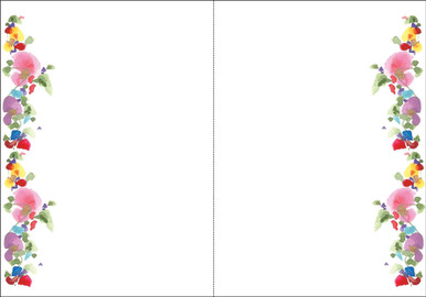 Floral Blank Inside card