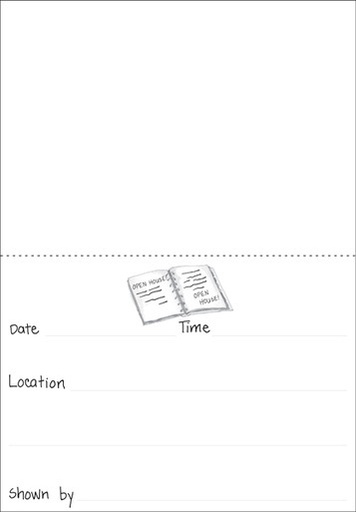 Real Estate Open House Note Cards-LA01