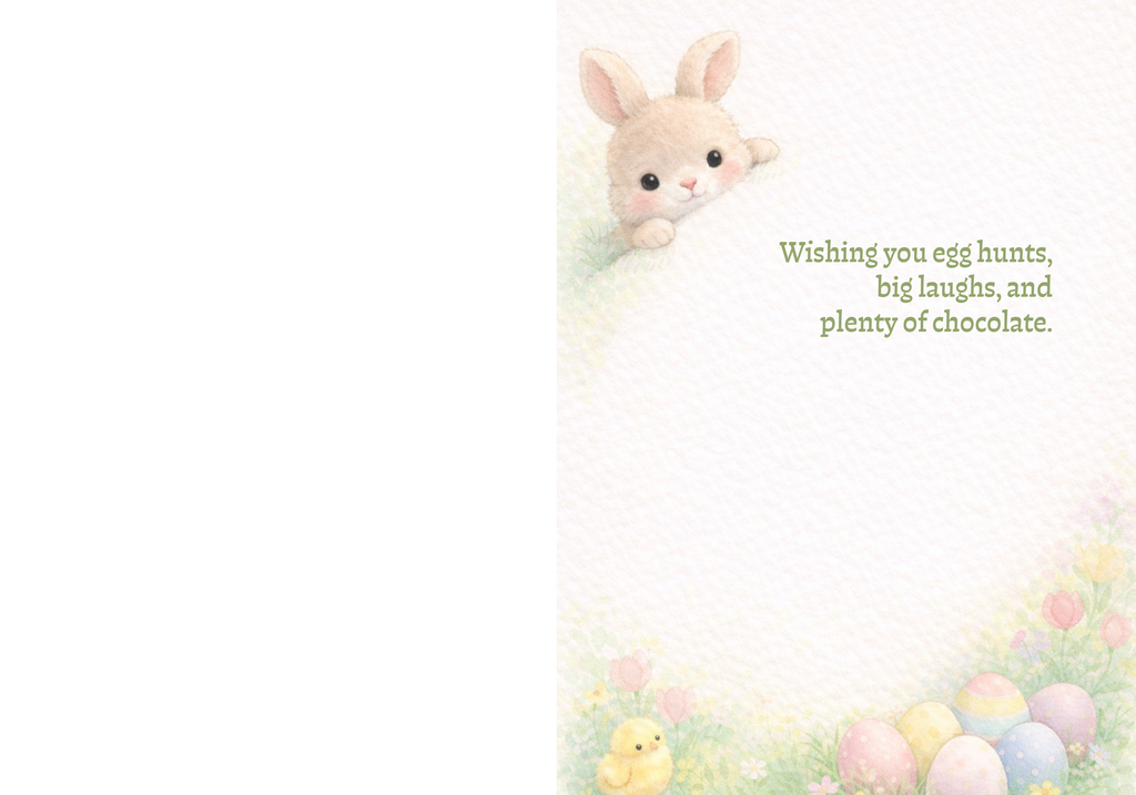 Bunny Hatch Easter Card