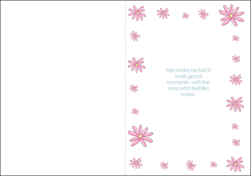Inside of card