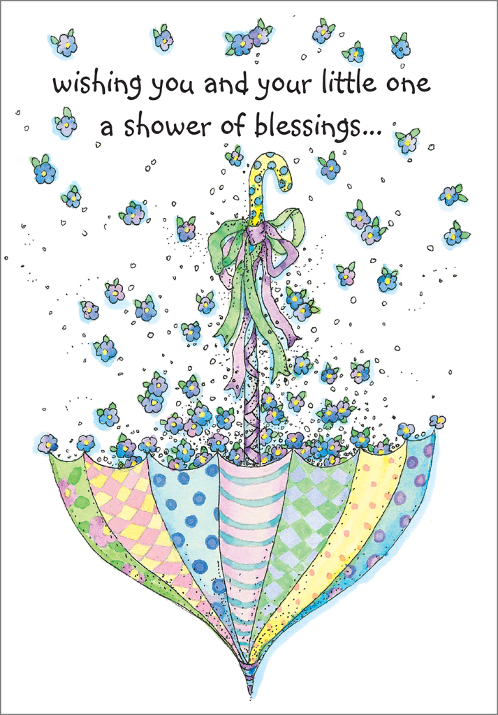 Shower of Blessings Baby Card-BA2621 extra