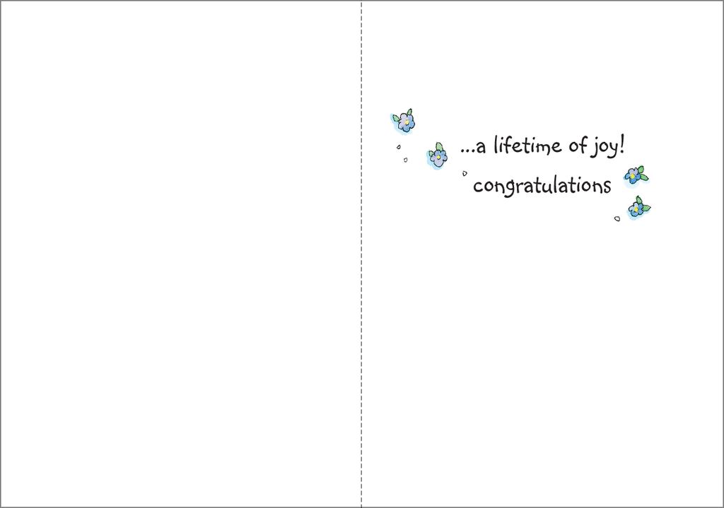 Shower of Blessings Baby Card-BA2621 extra