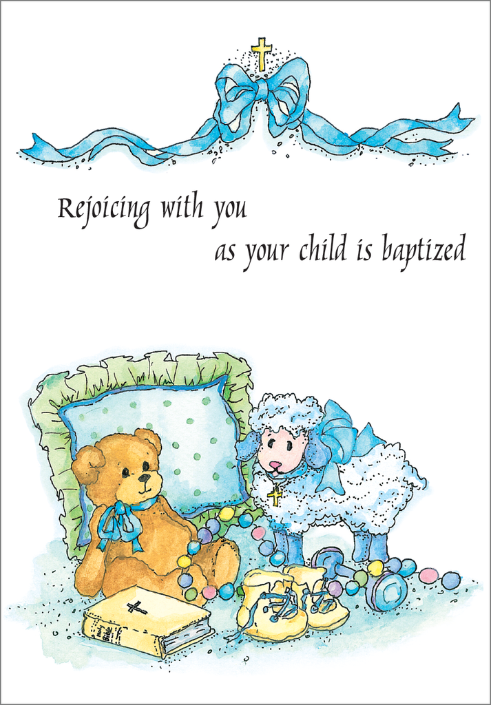 Rejoicing Baptism Card-C2620C extra