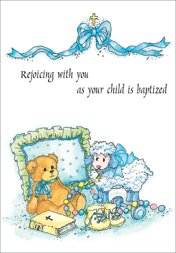 Rejoicing Baptism Card-C2620C extra