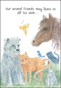 Animal Footprints Sympathy Card-G4433 extra