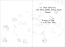 Animal Footprints Sympathy Card-G4433 extra