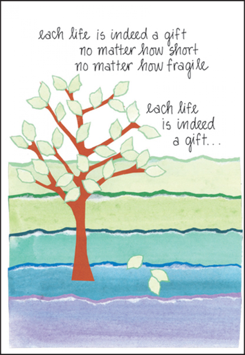 Life is a Gift Sympathy Card extra