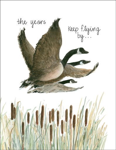 Birthday Card - Geese