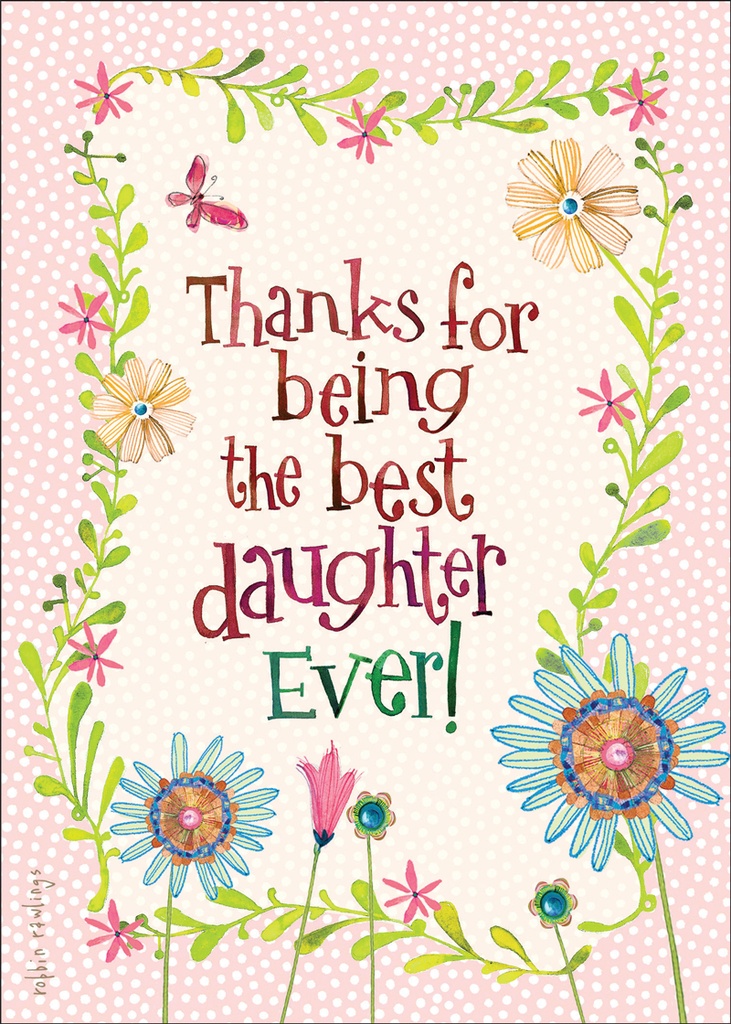 BR135C - Birthday to Daughter with Scripture verse