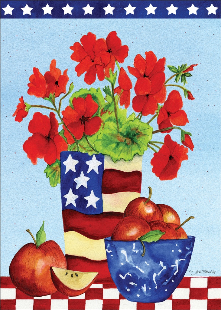 FJ404 - Patriotic Blank Inside Card