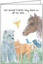 Animal Footprints Sympathy Card-G4433