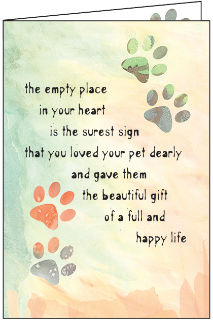 Animal Sympathy Card-P9474