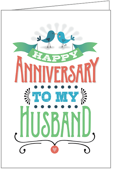 Anniversary to Husband Greeting Card-A9479