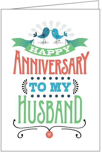 Anniversary to Husband Greeting Card
