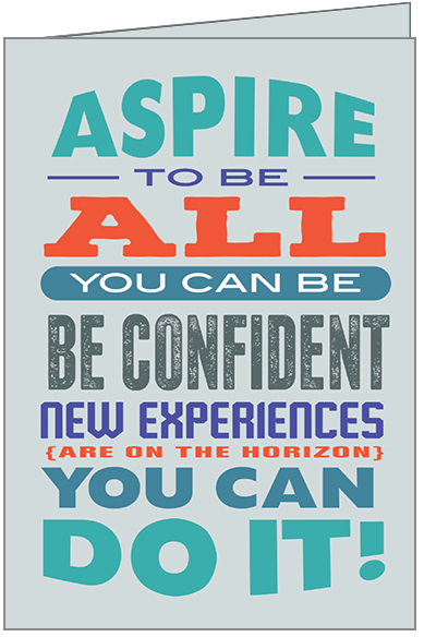 Aspirational Graduation Card