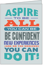 Aspirational Graduation Card