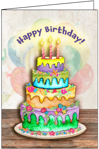 Happy Birthday Celebrate with Cake