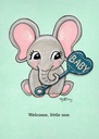 BA7601 - Welcome Little One New Baby Card
