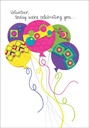 BH161V - Balloons Birthday Cards for Volunteers