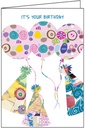 Balloons and Party Hats Birthday Card