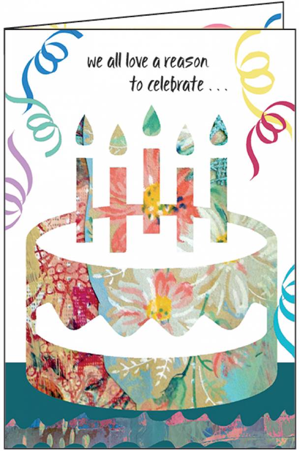 Birthday Cake Confetti Birthday Card