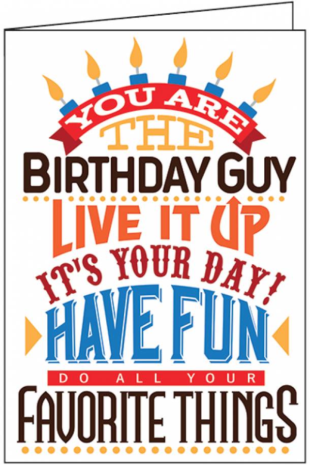 Birthday Guy Card