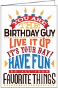 Birthday Guy Card