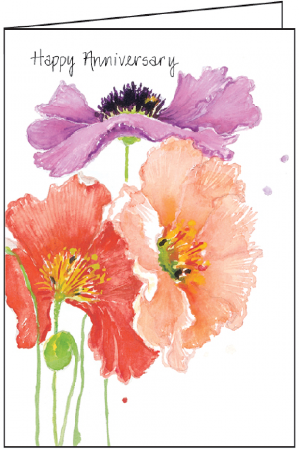 Blossoms Anniversary Card-A4495