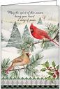 C3715 - Cardinals at Christmastime Card