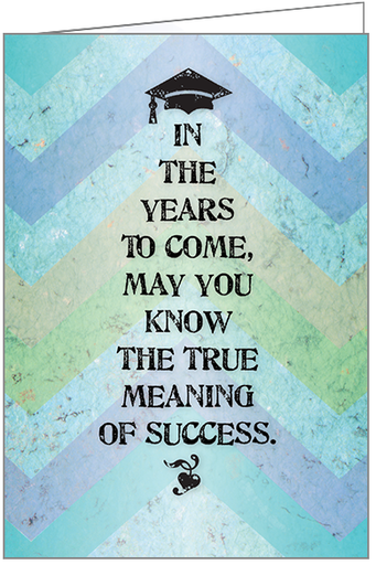 Cap and Words Graduation Card