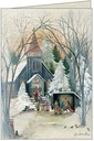 Church and Manger Scene