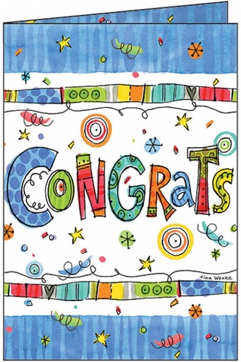 Colorful Congrats Card